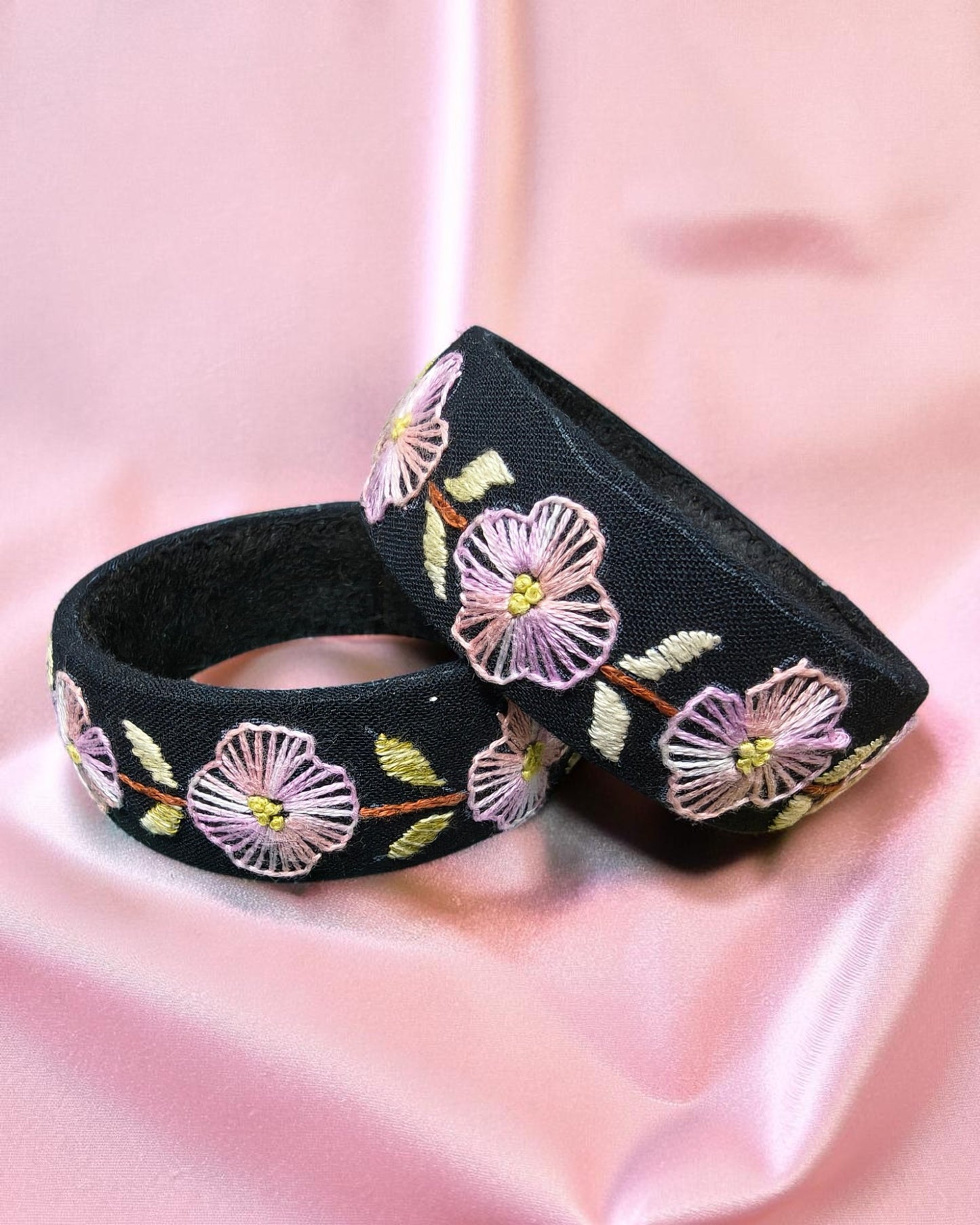 Midnight Blush Bloom Bangles