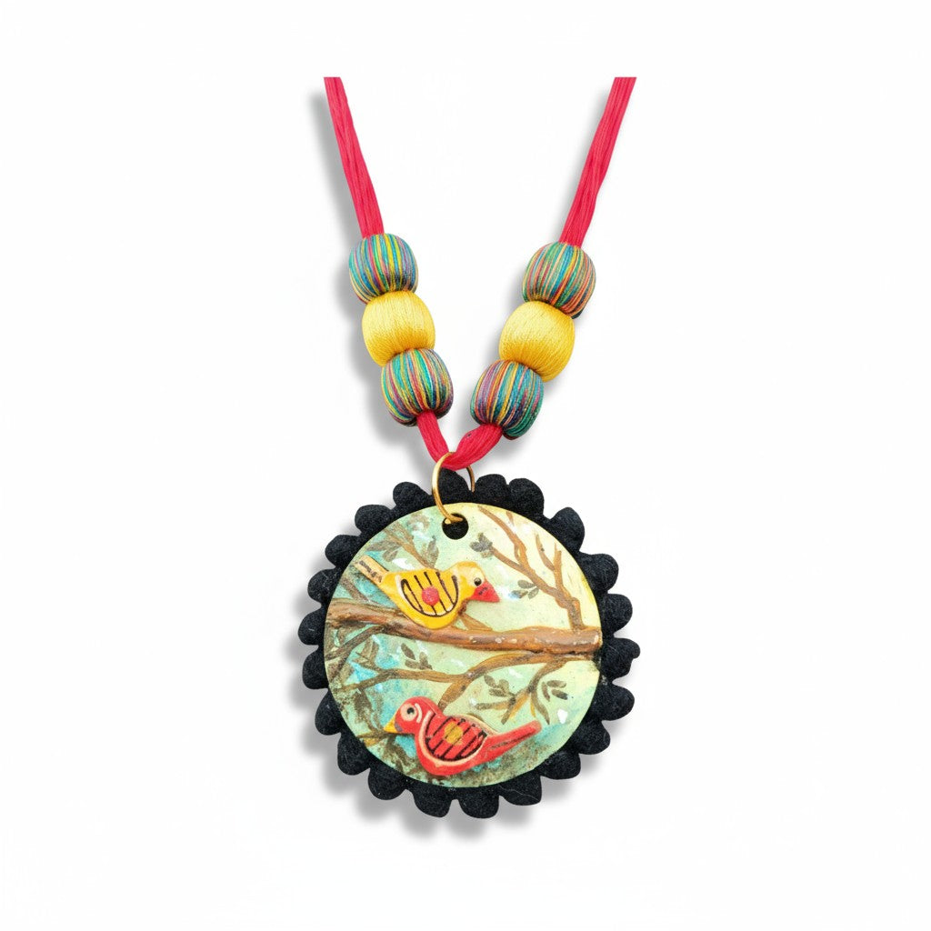 Songbird Hand-Painted Necklace