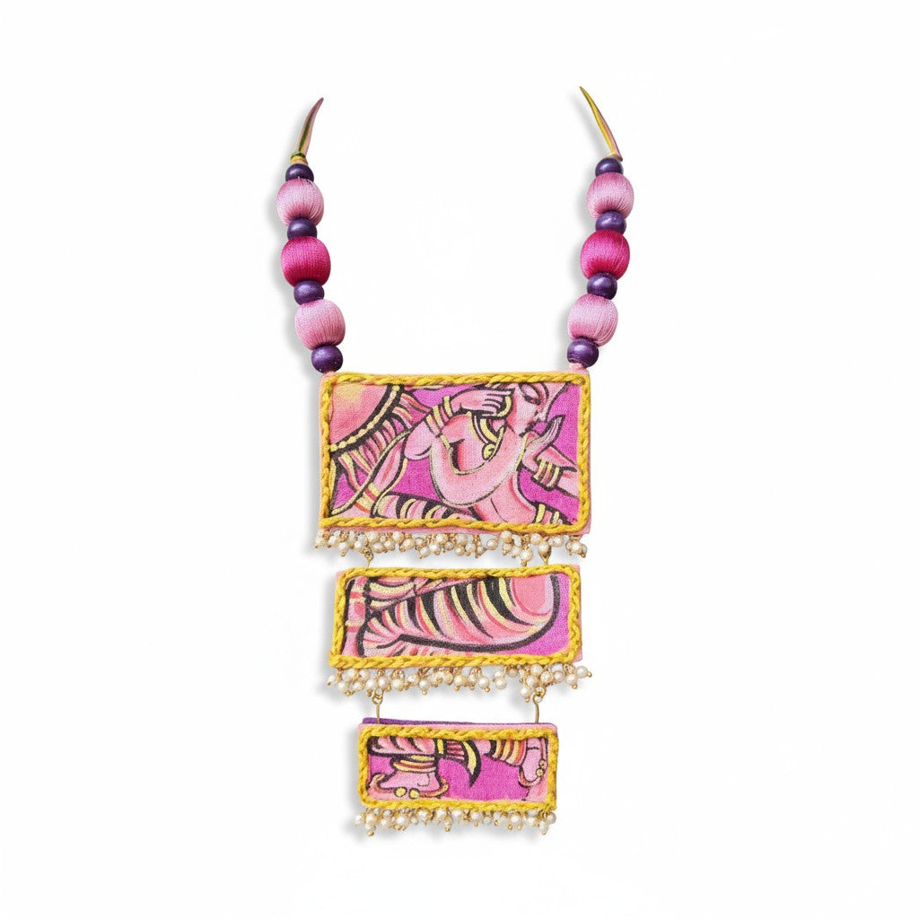Apsara Hand-Painted Necklace