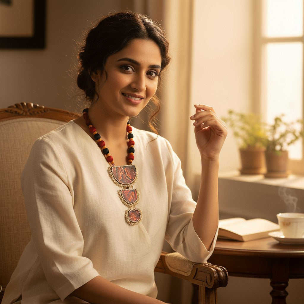 Bandhan Hand-painted Necklace