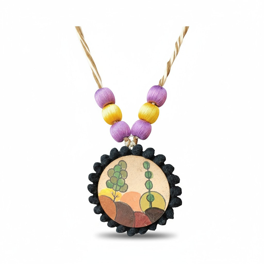 Brukhya Hand-painted Necklace