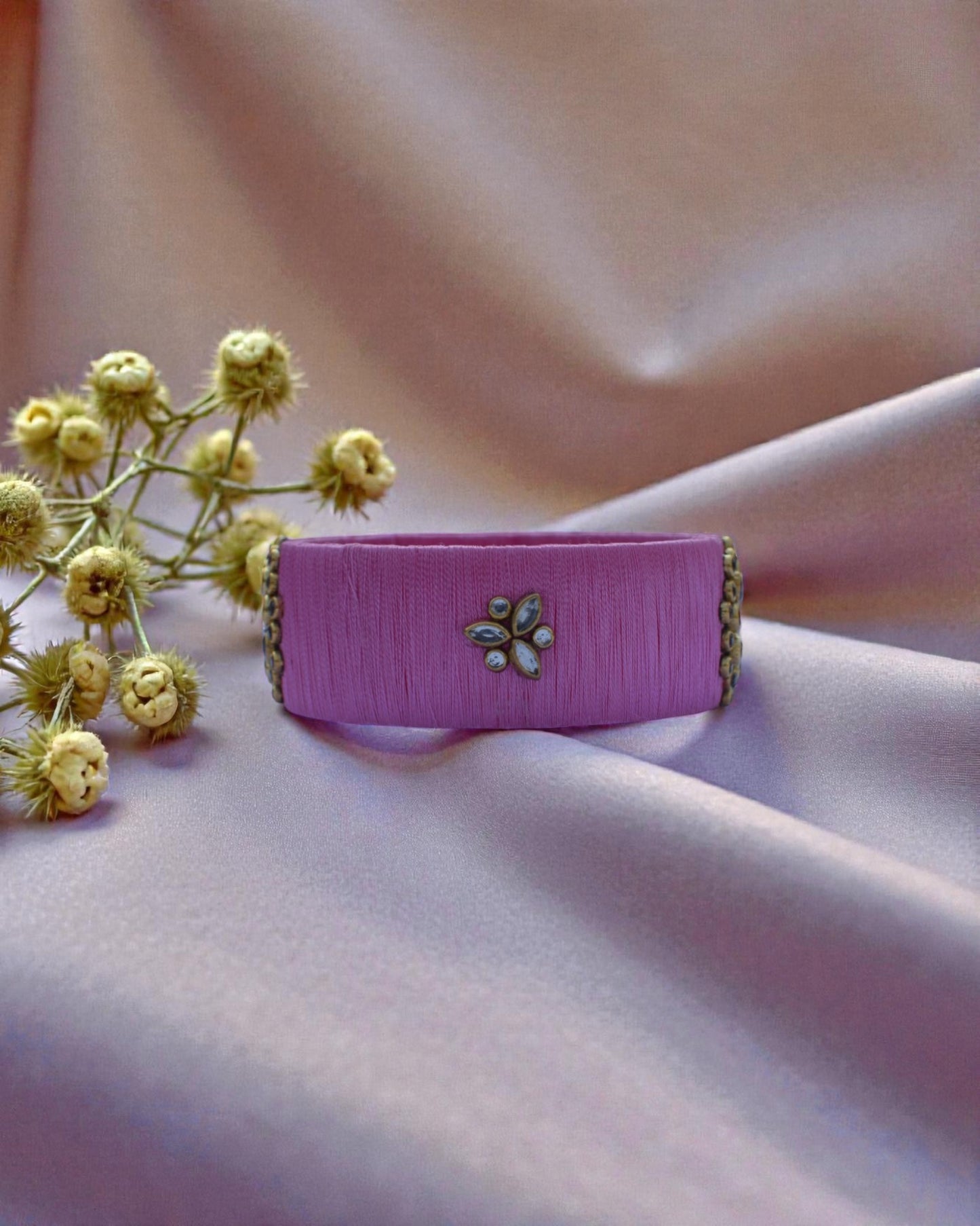 Roselle Silk Thread Bangle