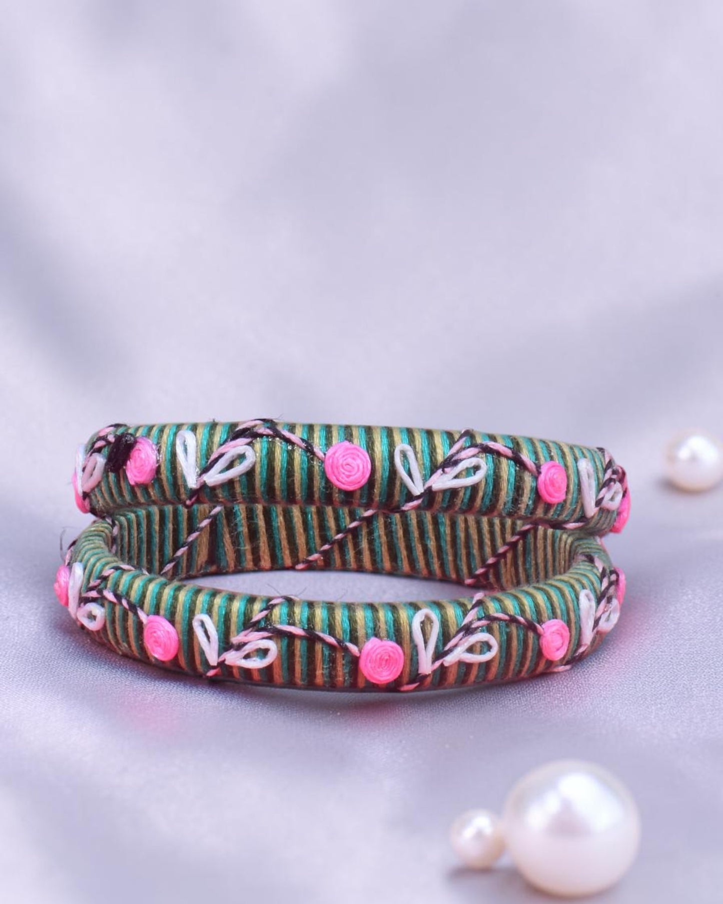Hari Gul Thread Bangles
