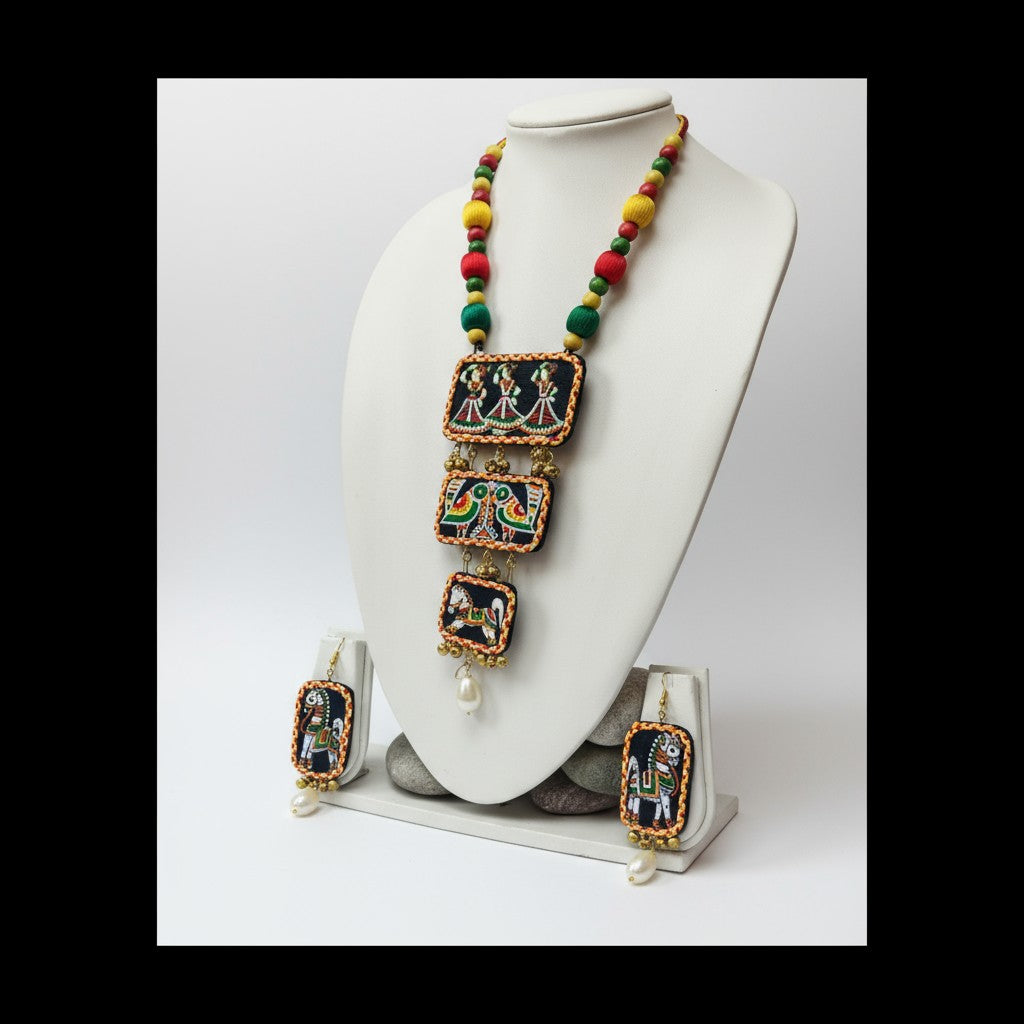 Nartaki Hand-painted Necklace