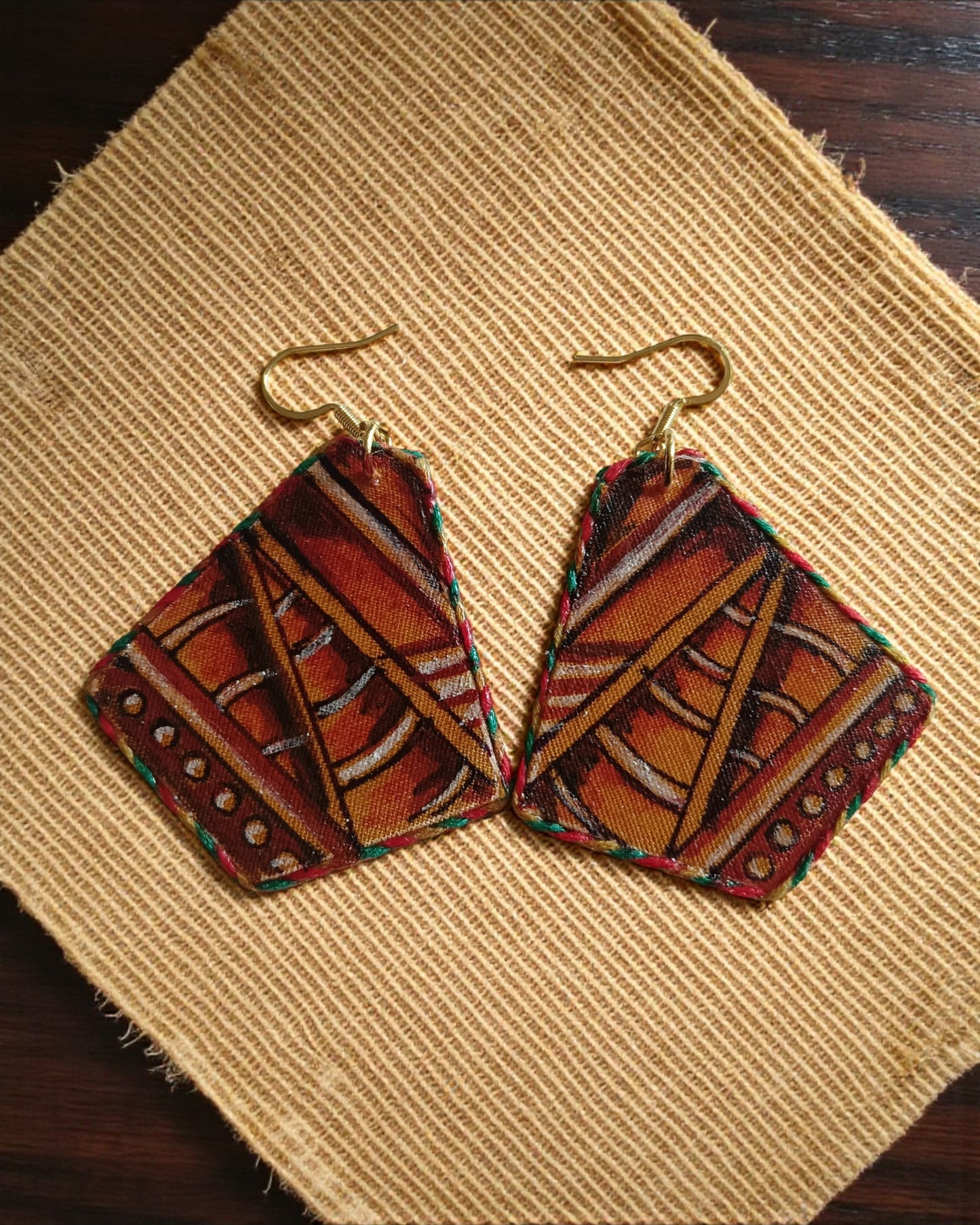 Terracotta Weave Earrings