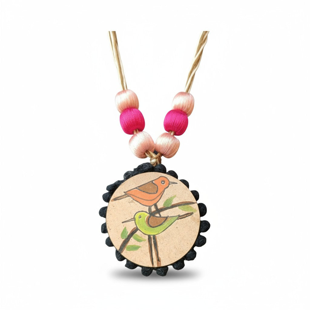Rangpakhi Hand-painted Necklace