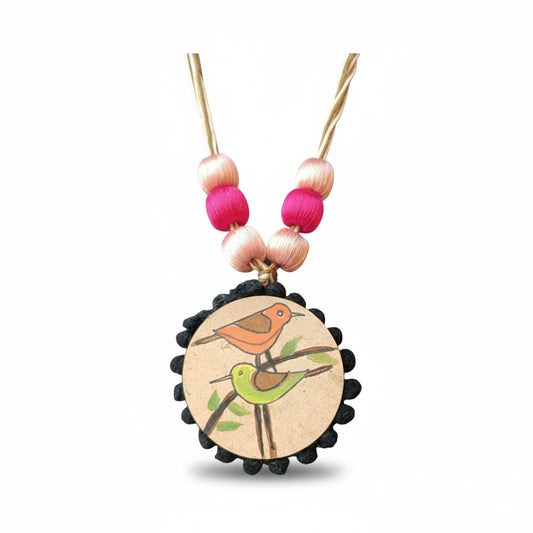 Rangpakhi Hand-painted Necklace