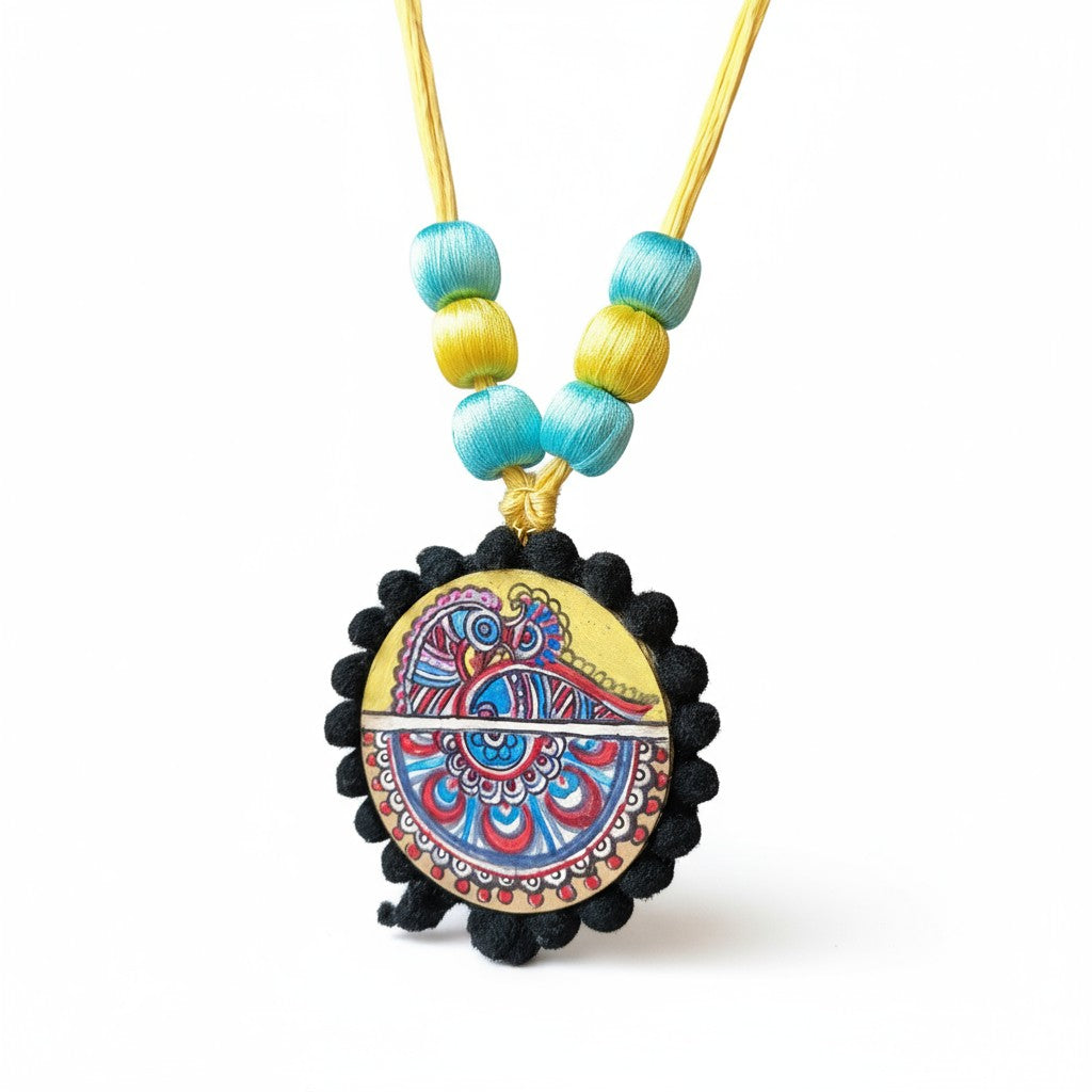Mayura Hand-painted Necklace