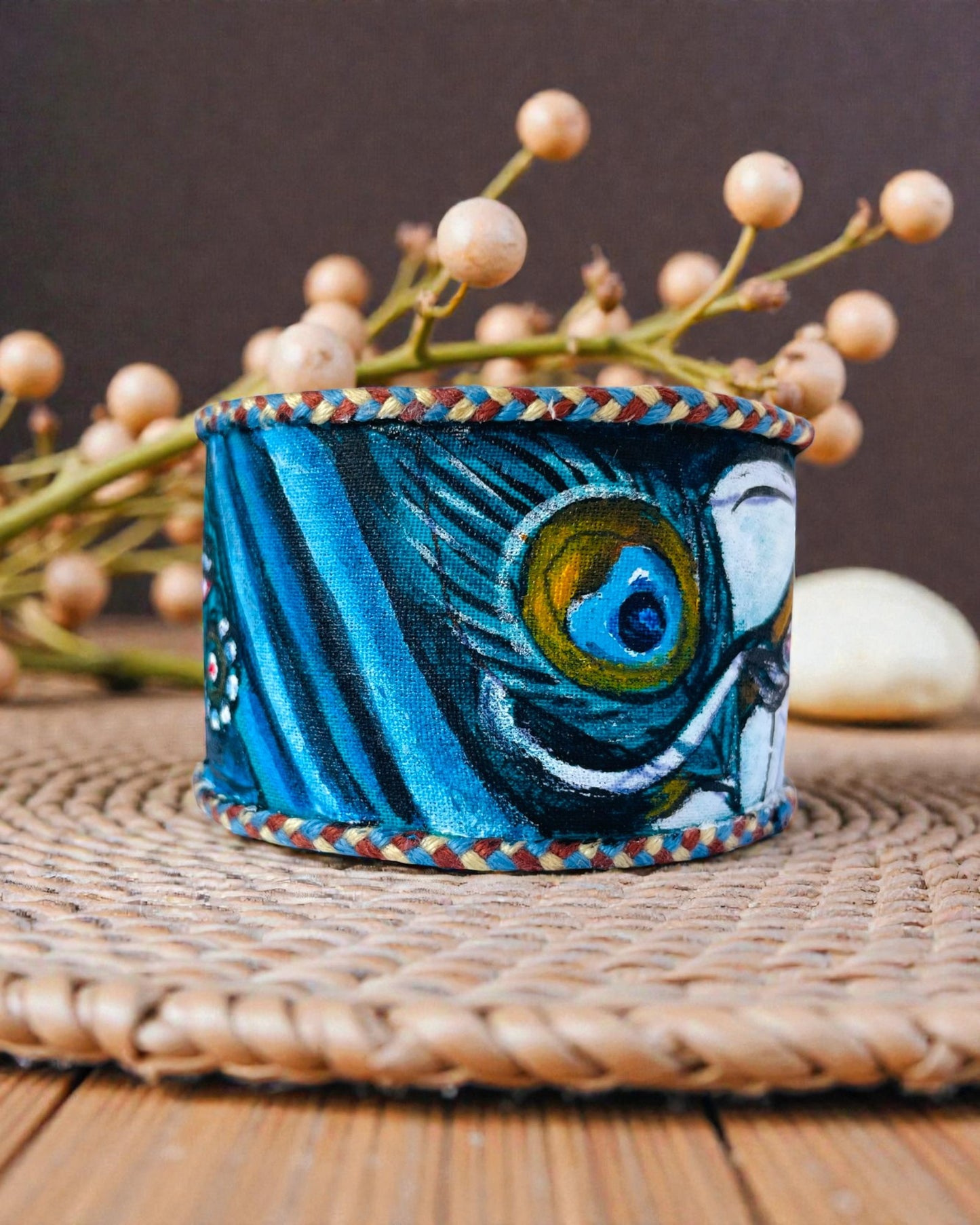Krishna Leela Hand-painted Bangle