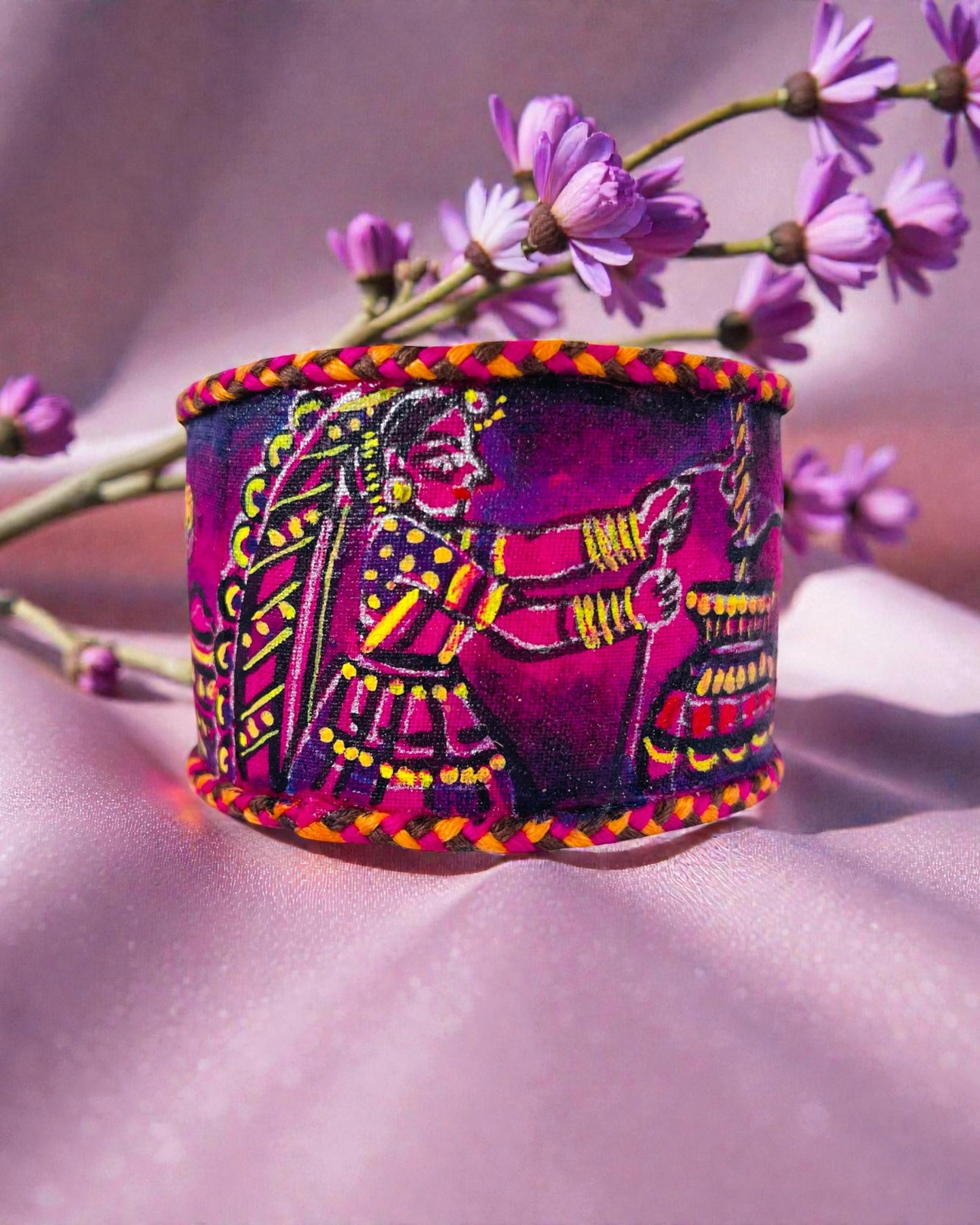 Makhan Leela Hand-painted Bangle