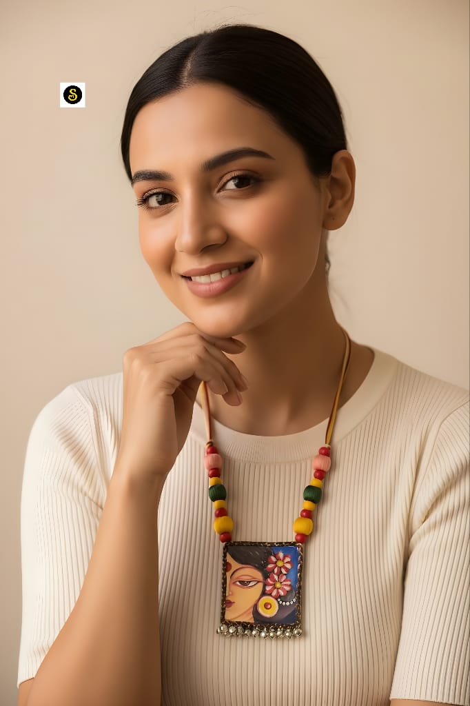 Shringar Hand-Painted Necklace