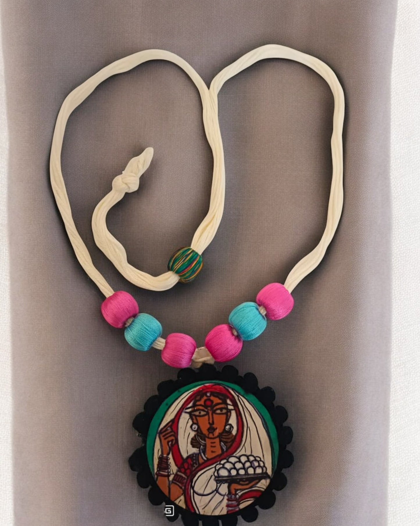 Puja Hand-painted Necklace