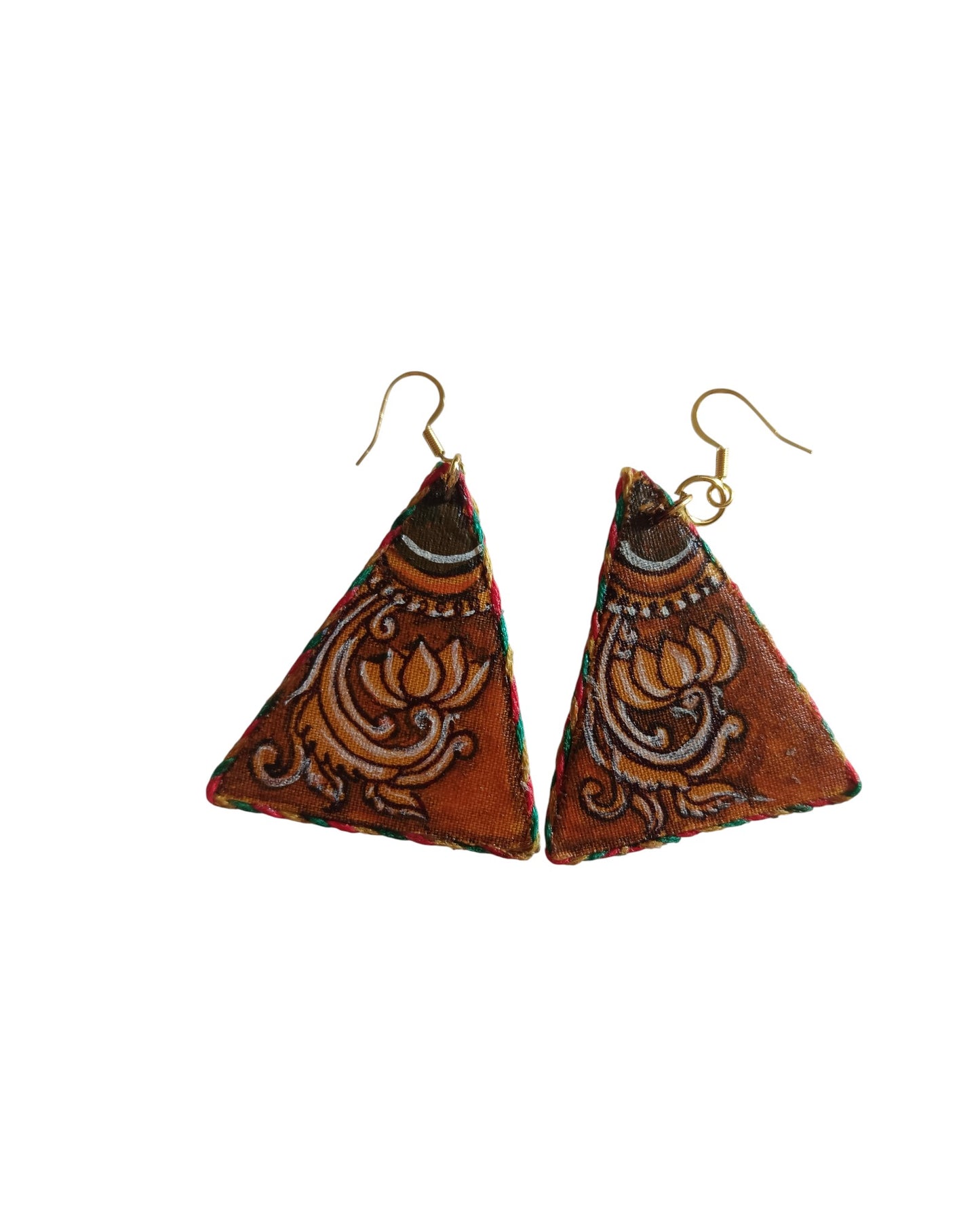 Golden Lotus Earrings