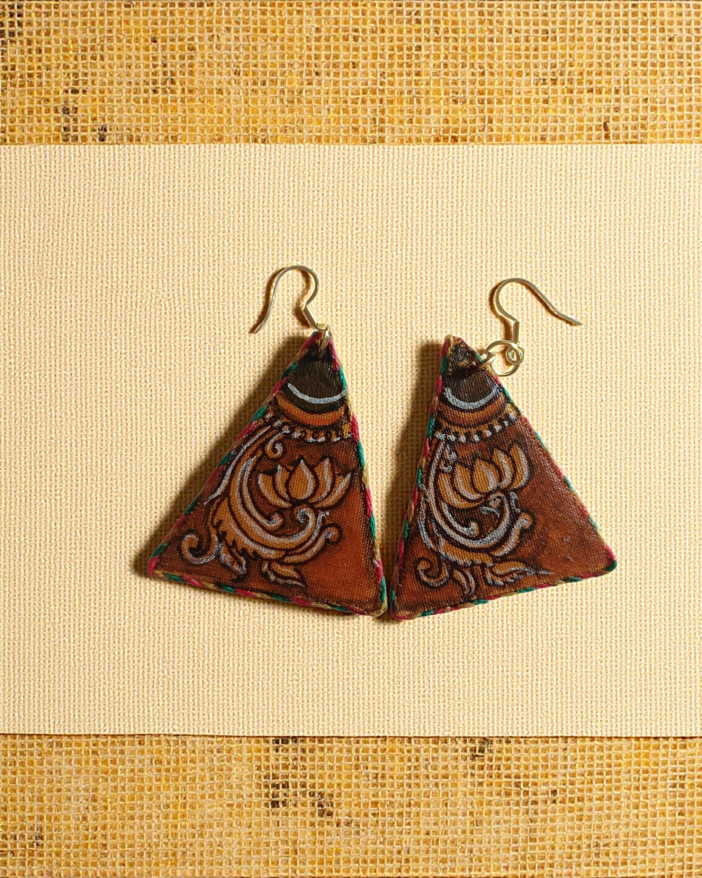 Golden Lotus Earrings