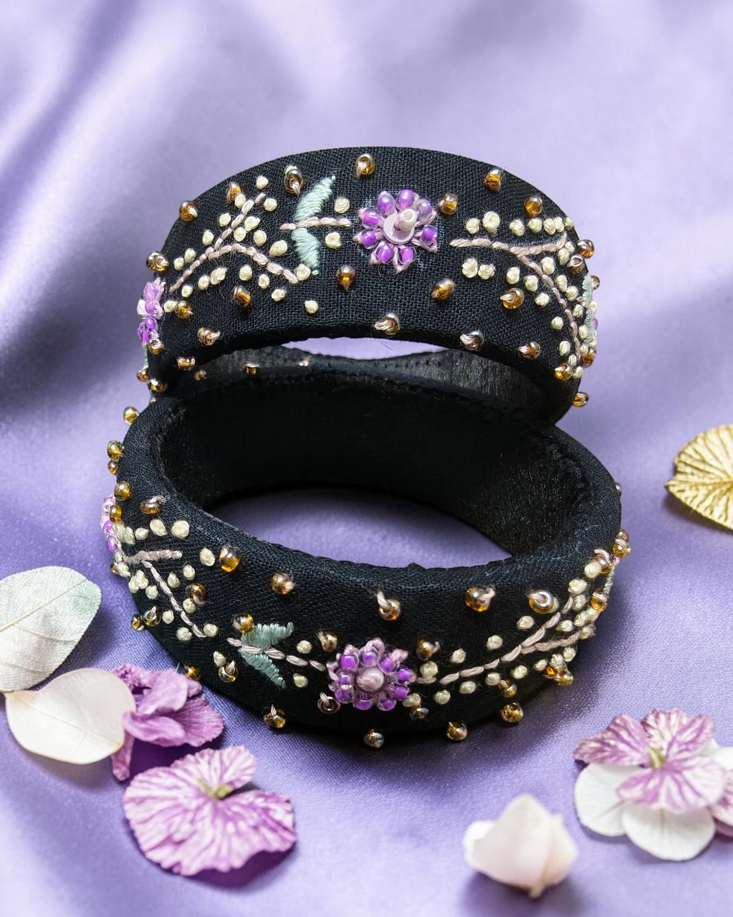 Midnight Bloom Bangles