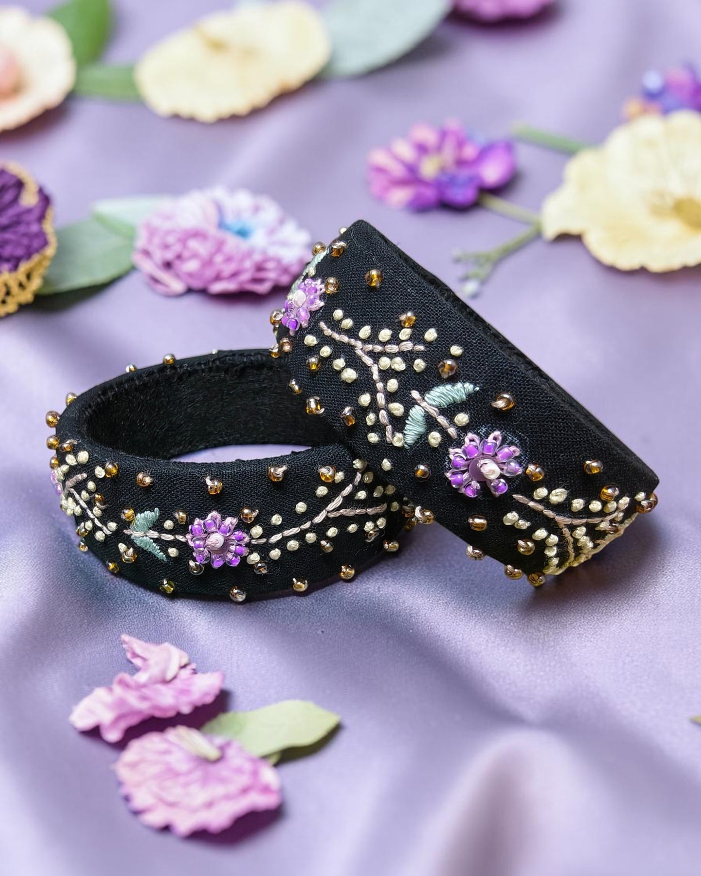 Midnight Bloom Bangles
