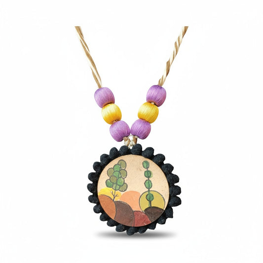 Brukhya Hand-painted Necklace
