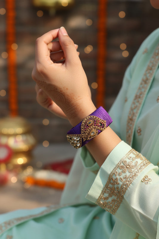 Neel Pakhi Silk Thread Bangle