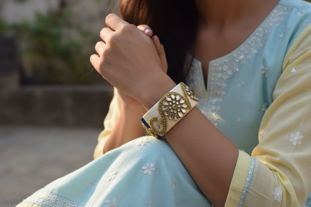 Triveni Noor Silk Thread Bangle
