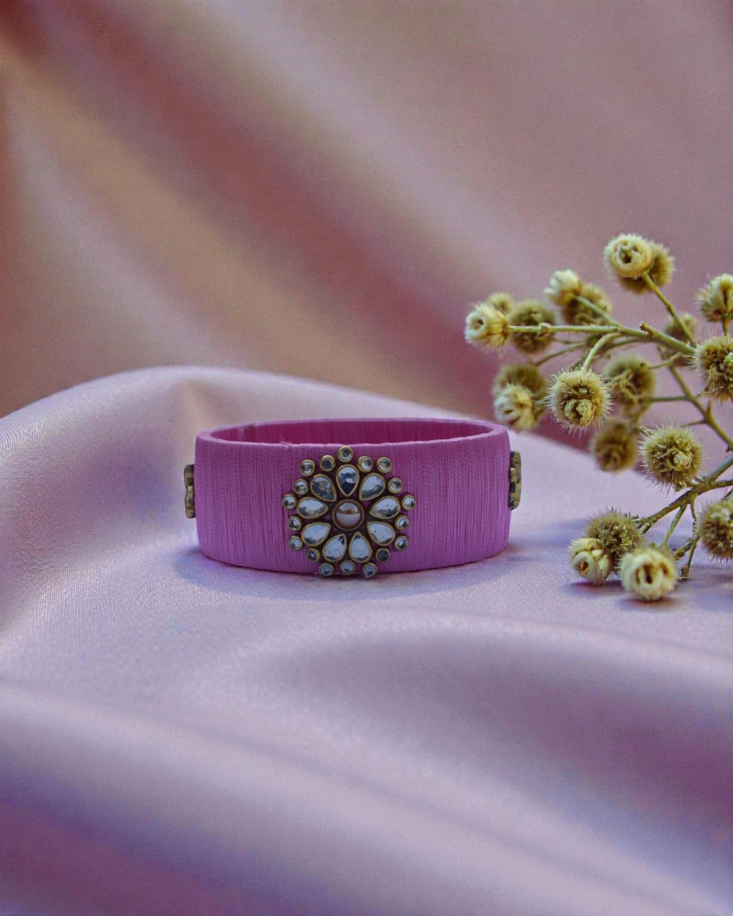 Roselle Silk Thread Bangle
