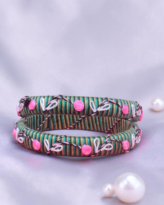 Hari Gul Thread Bangles