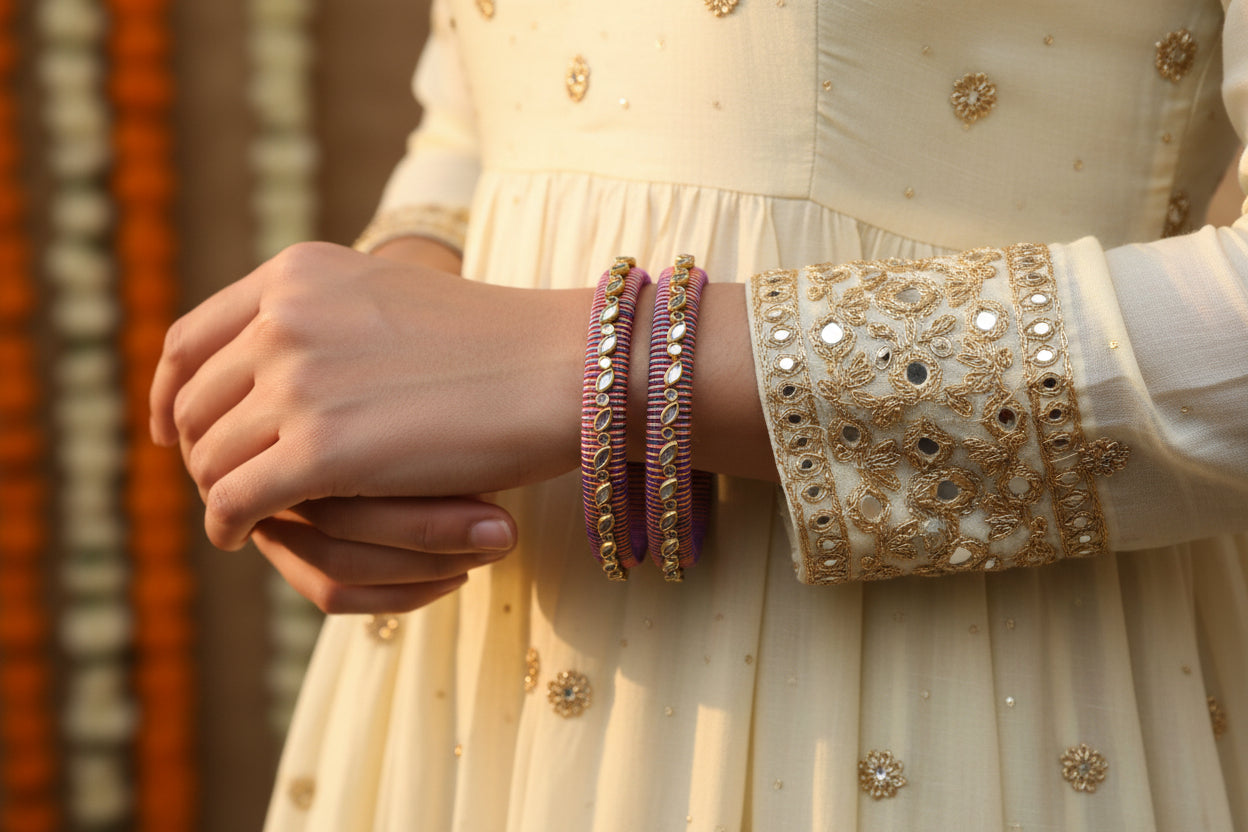 Neel Zari Bangles