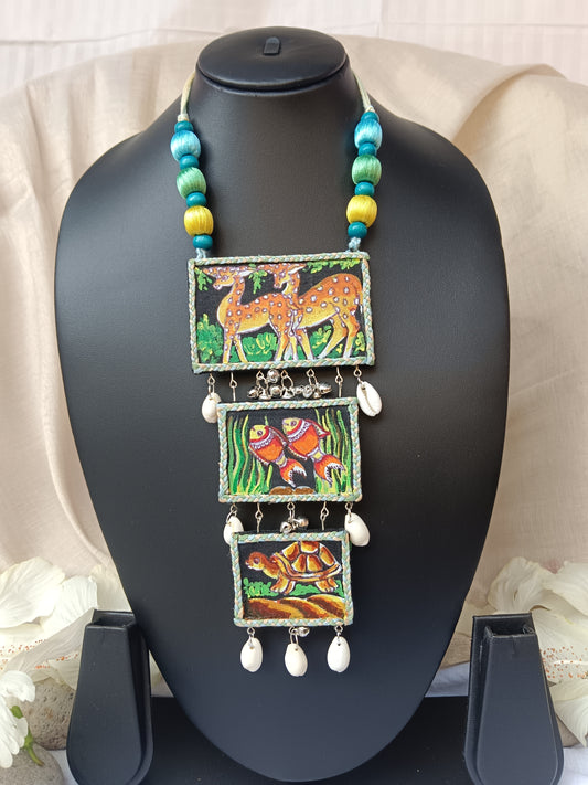 Haar-moni Hand-Painted Necklace