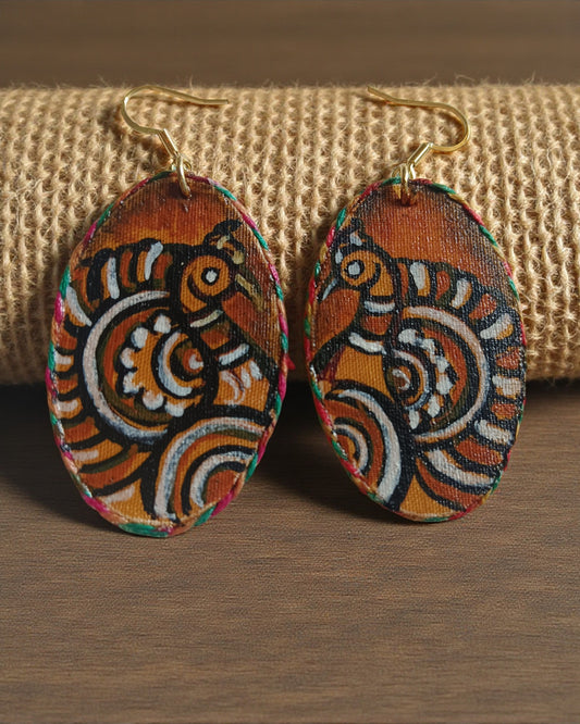 Peacock Whirl Earrings