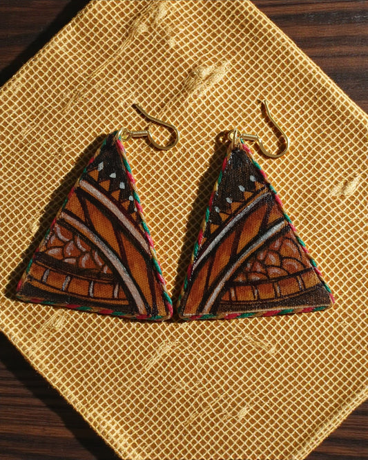 Earthen Triangle Earrings