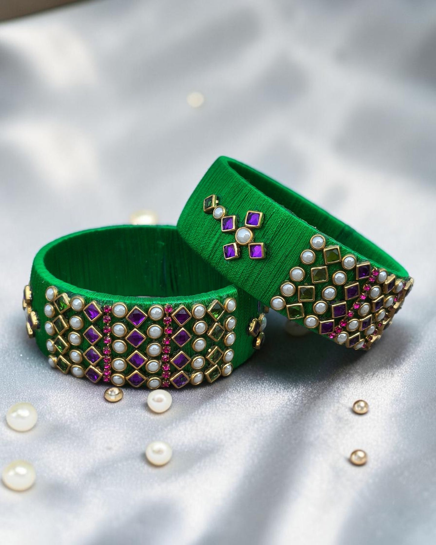 Panna Shringar Bangles