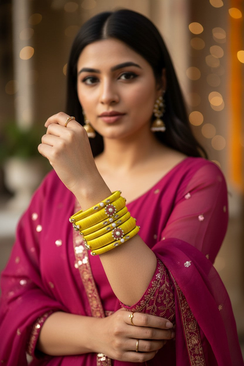 Peeli Noor Bangles
