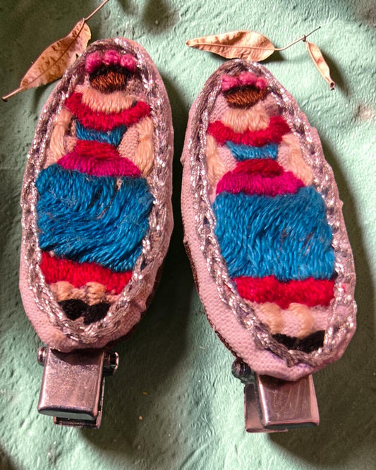 Neelanjali Hand-Embroided Hair Clips