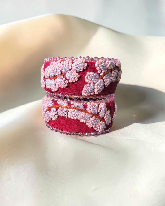 Lilac Bloom Bangles