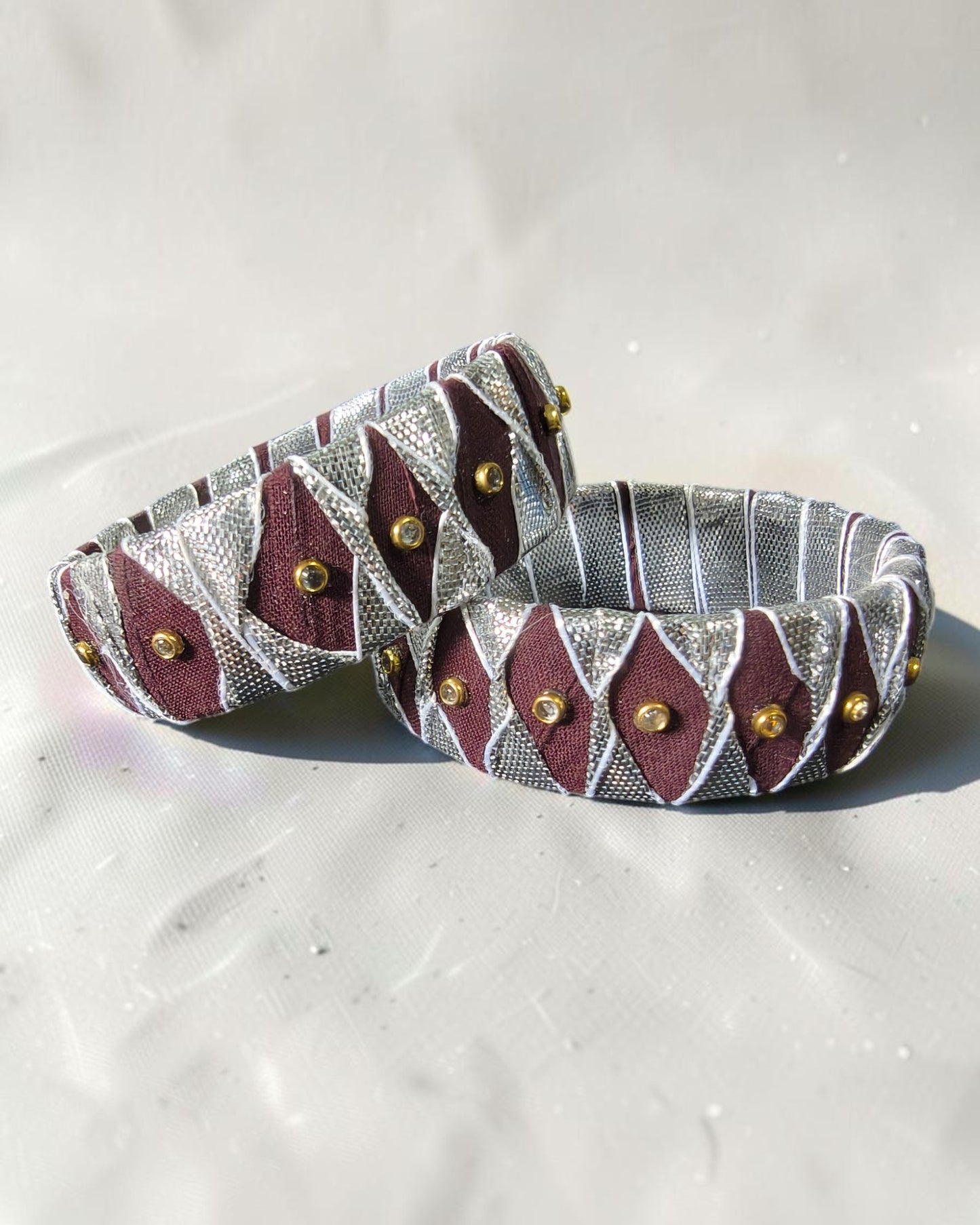 Metallic Muse Fabric Bangles