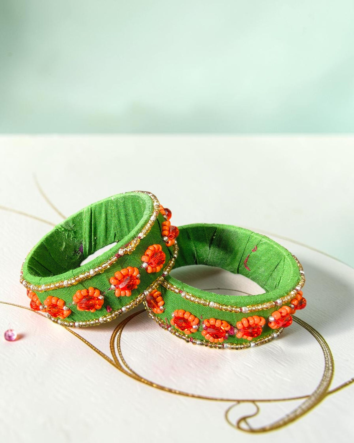Marigold Meadow Fabric Bangles