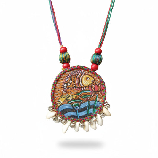 Matsya Hand-painted Necklace
