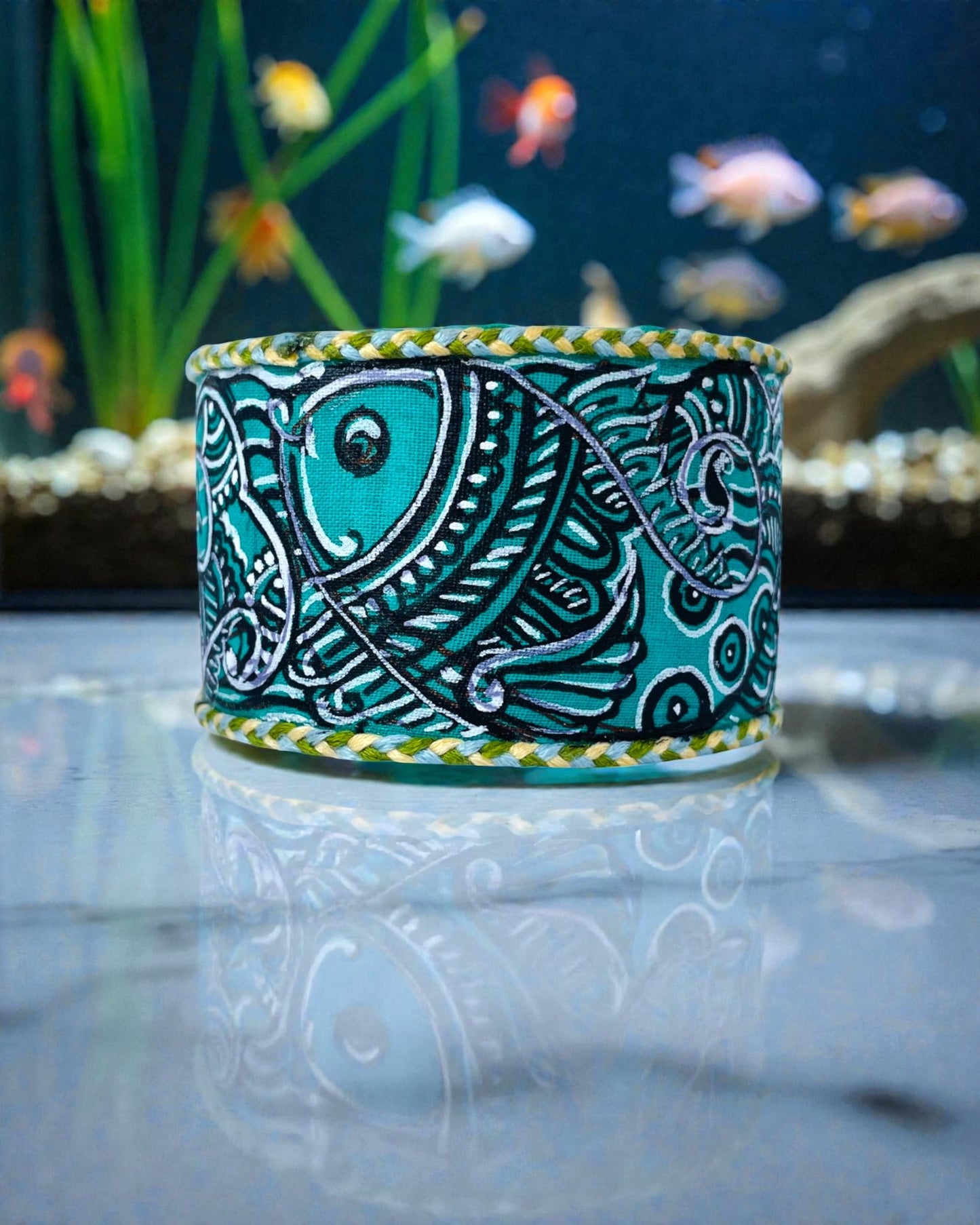 Matsya Leela Hand-painted Bangle