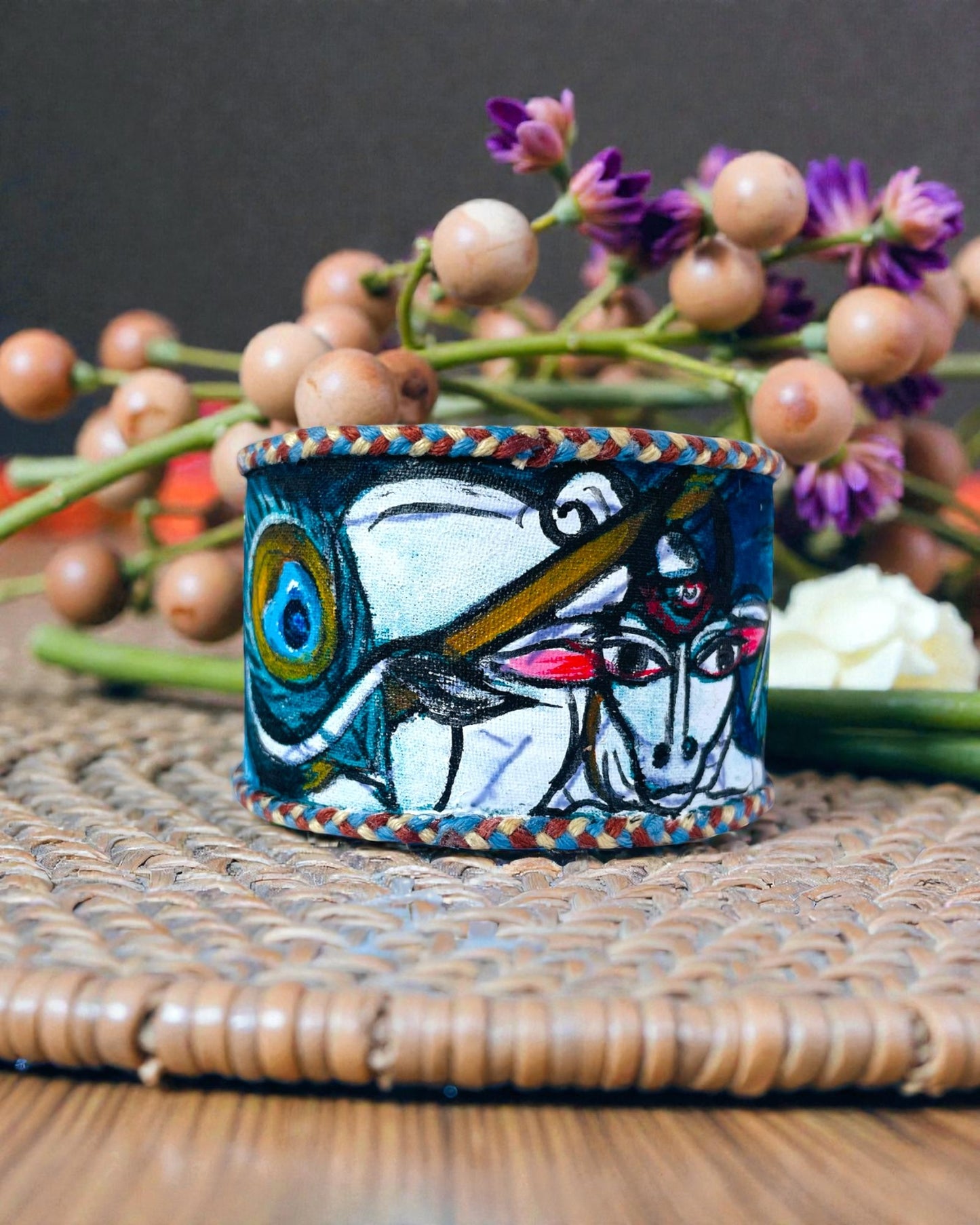 Krishna Leela Hand-painted Bangle