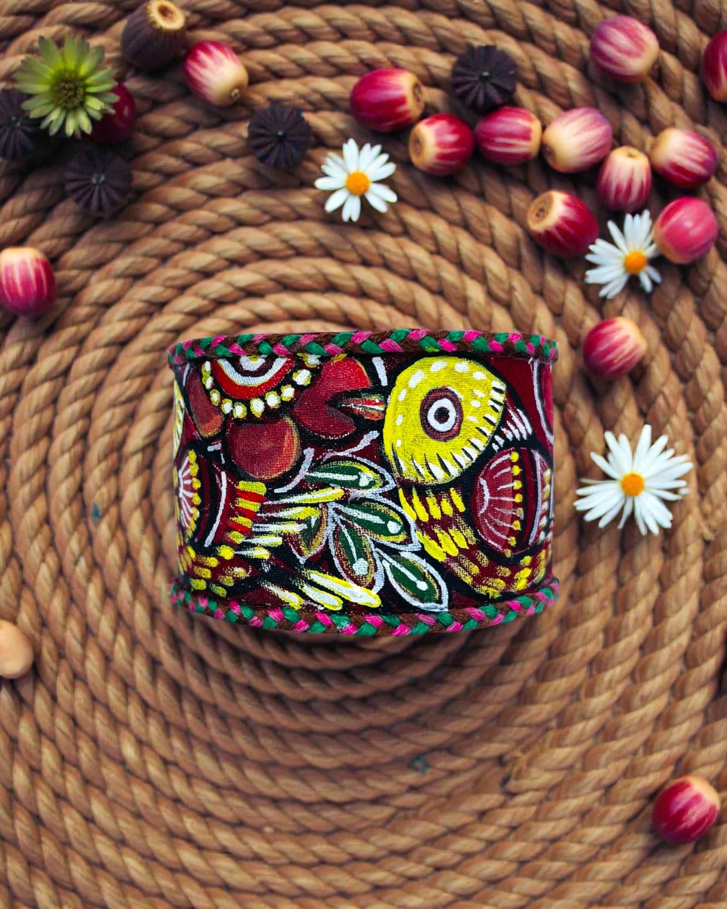 Basanti Pakshi Hand-painted Bangle