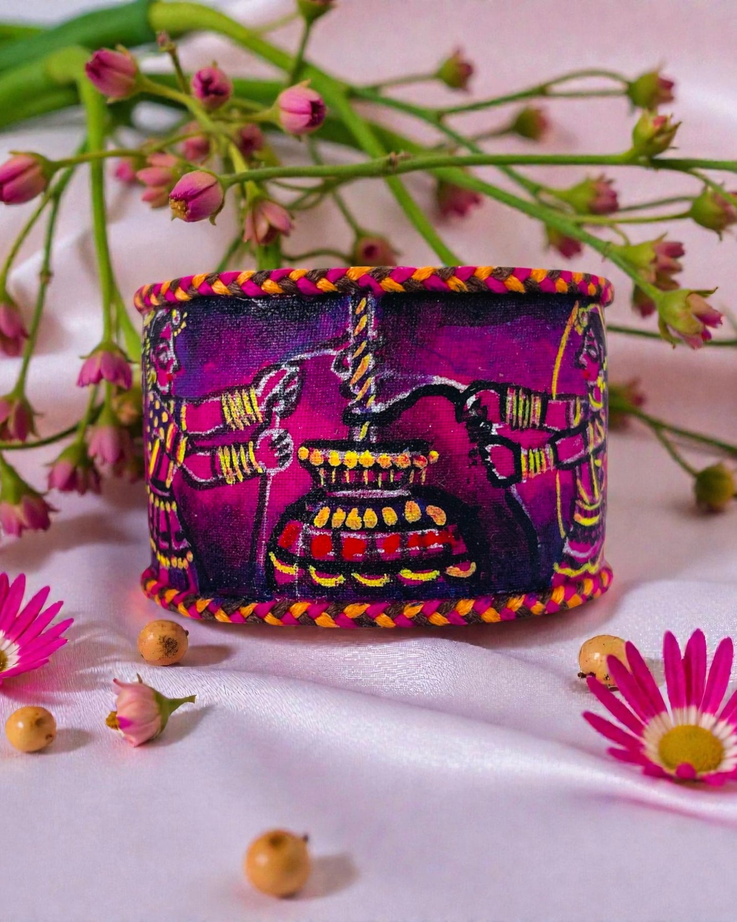 Makhan Leela Hand-painted Bangle