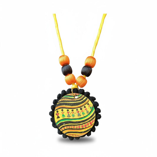 Saura Hand-painted Necklace