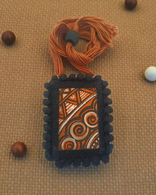 Terracotta Swirl Necklace
