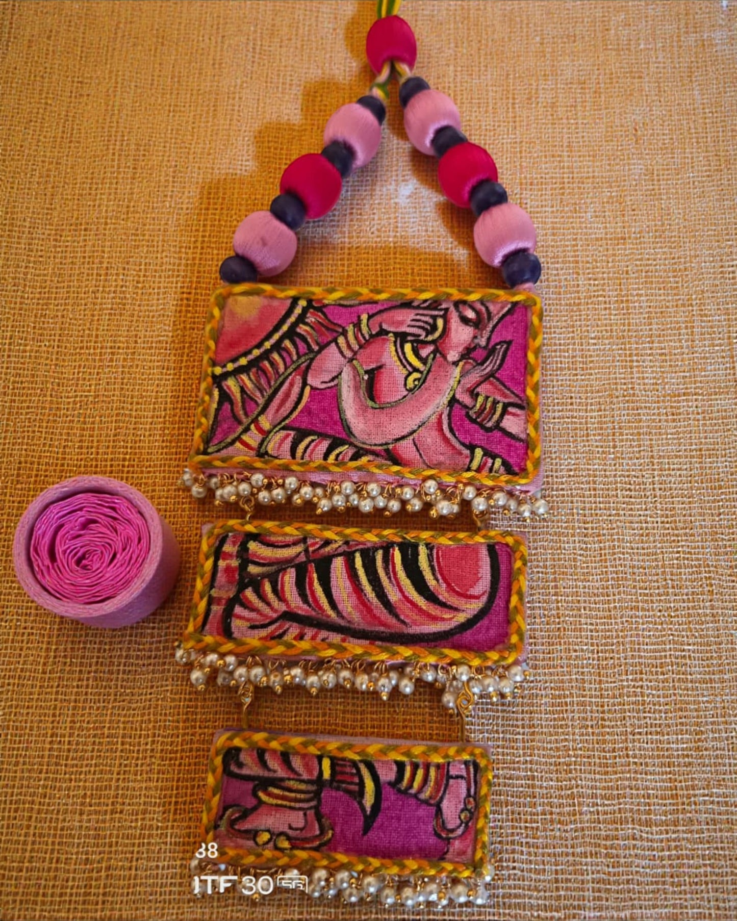 Apsara Hand-Painted Necklace