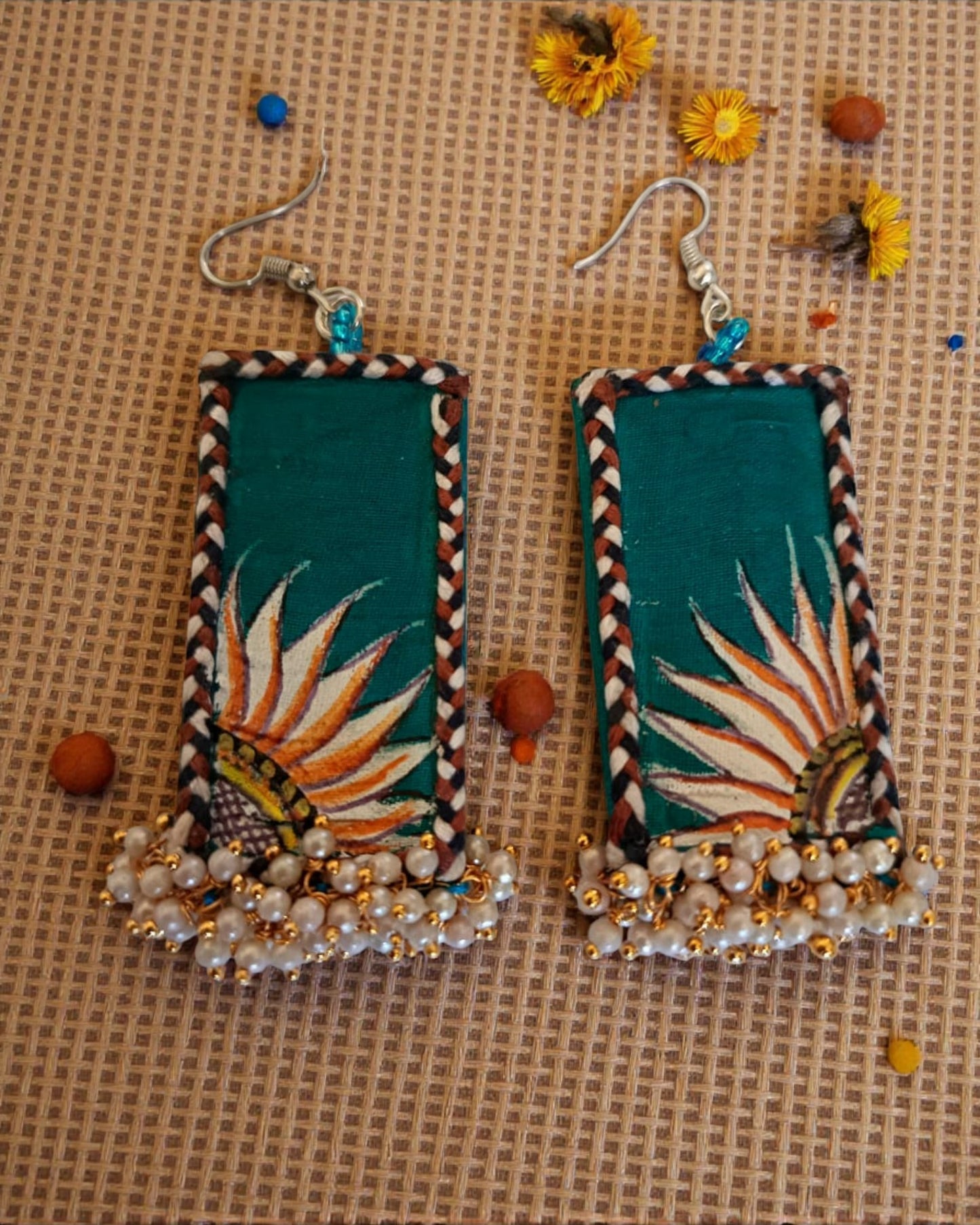 Radha Krishna Hand-painted Necklace