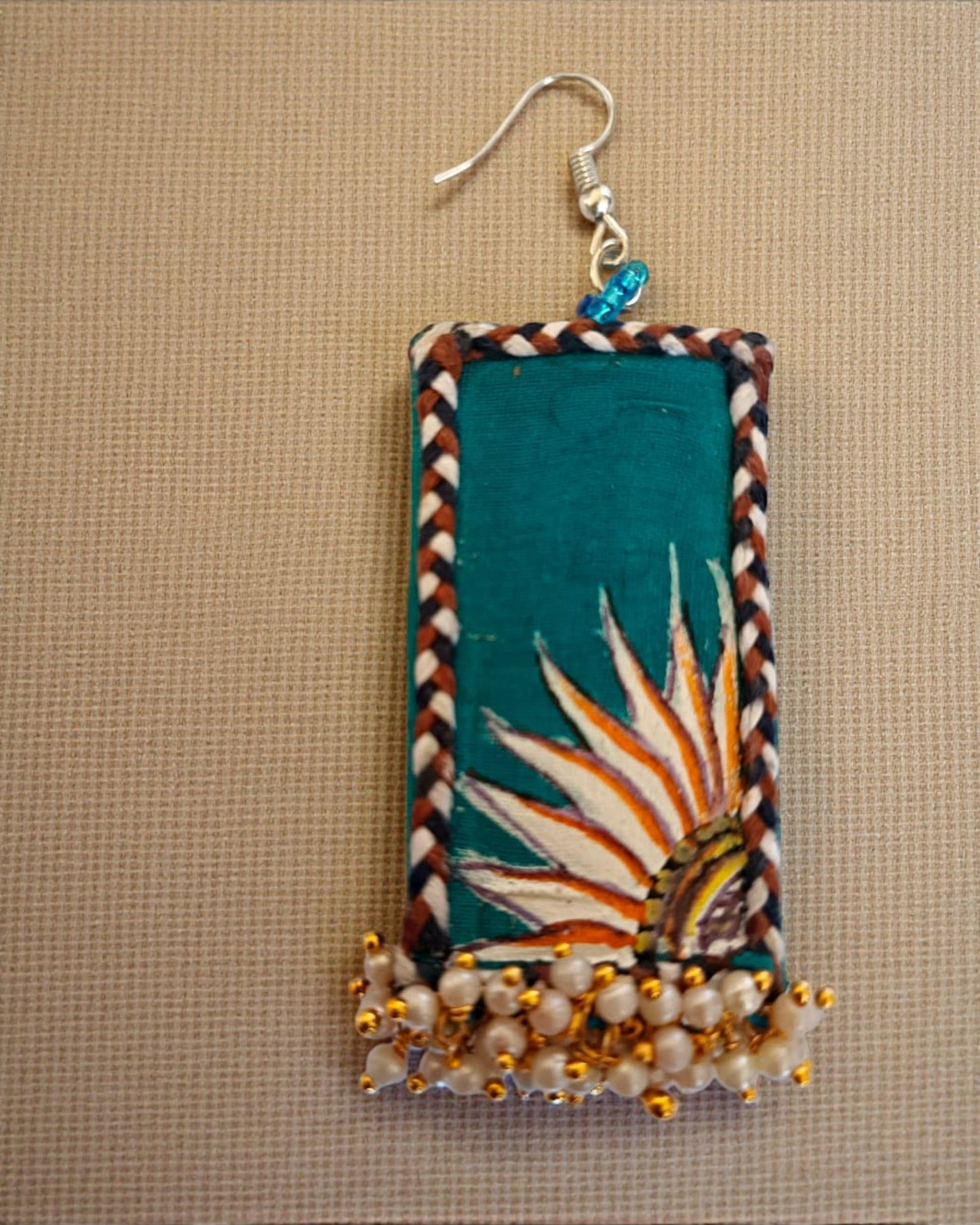 Radha Krishna Hand-painted Necklace