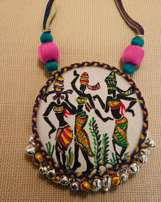 Tribal-rhythm Hand-painted Necklace