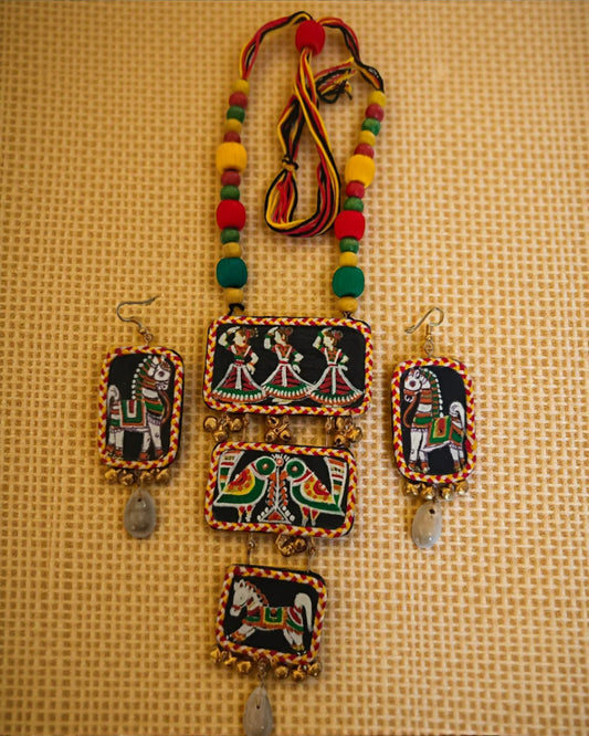 Nartaki Hand-painted Necklace
