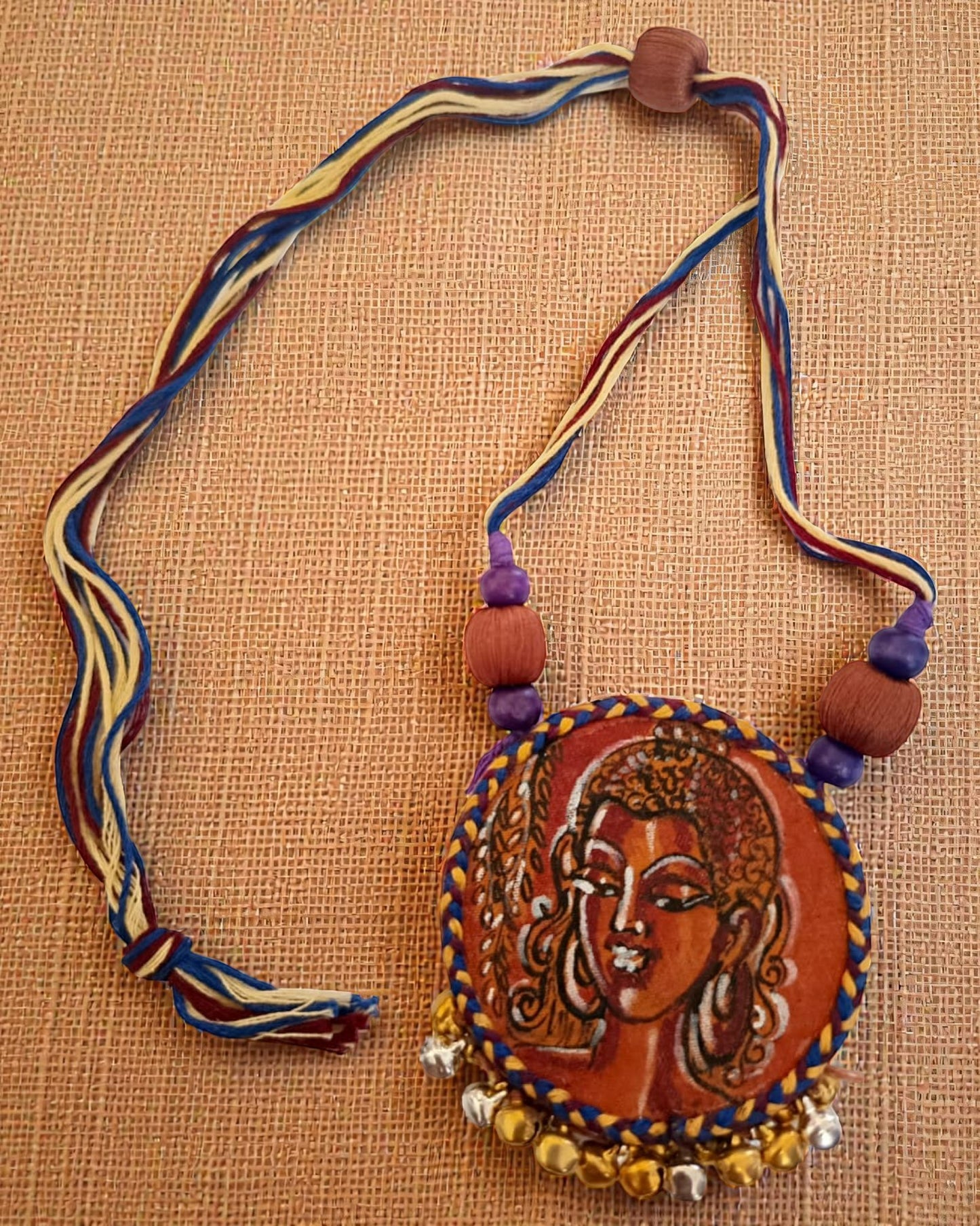 Divine Grace Hand-Painted Necklace