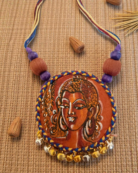 Divine Grace Hand-Painted Necklace
