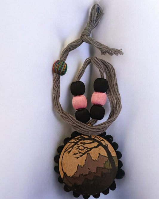 Parbata Hand-painted Necklace